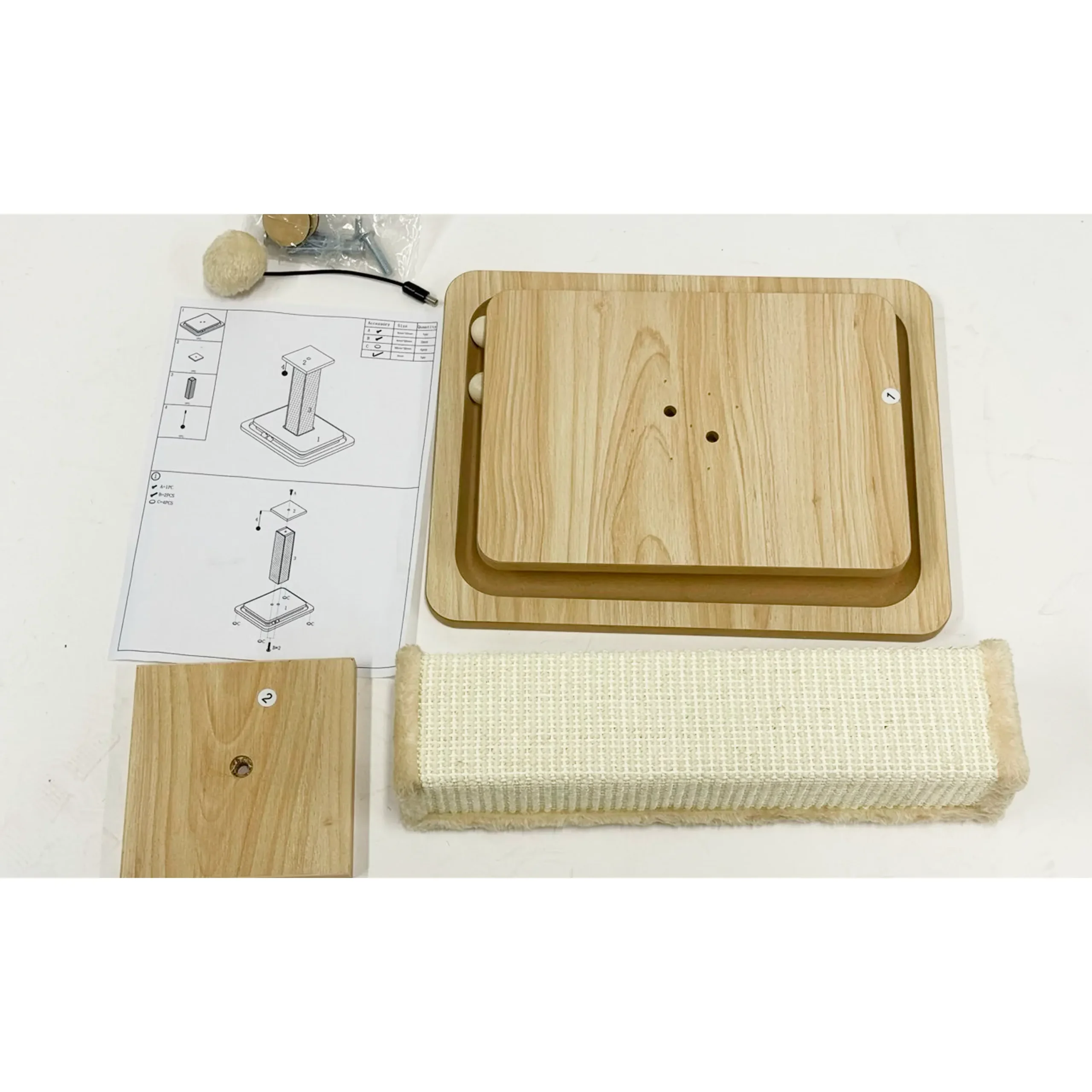 Cat Scratching Post for Indoor Cats, 4pcsCarton