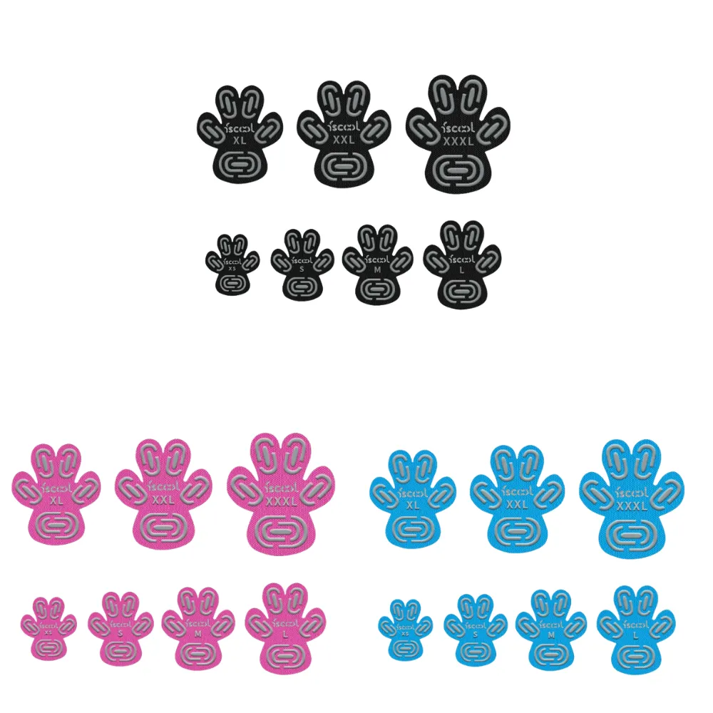 Dog Paw Protector Pads for Hot and Cold Surfaces, Size L, 3 Colors Assorted, 70pcsCarton=