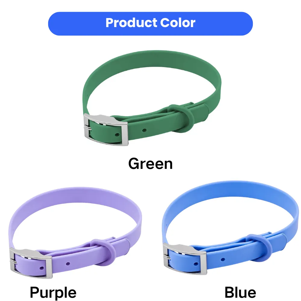 Silicone Dog Collar for Small Dogs, Size S, 3 Colors Assorted, 60pcsCarton